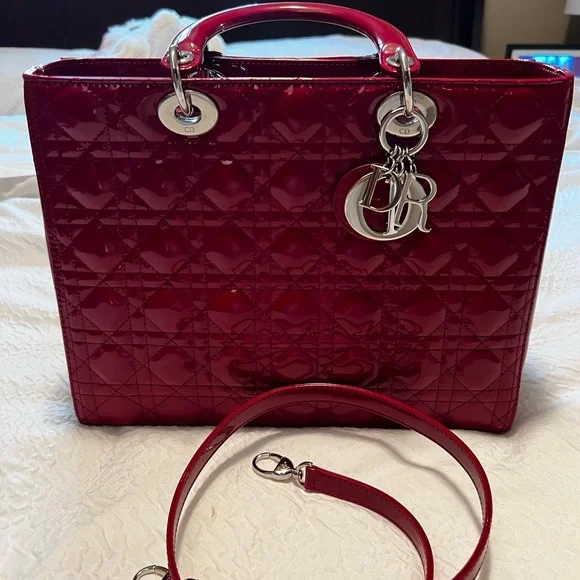 π― % Authentic Dior Red. Silver Hardware. - Picture 10 of 13